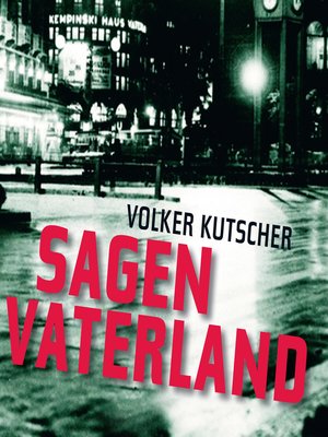 cover image of Sagen Vaterland--Gereon Rath 4